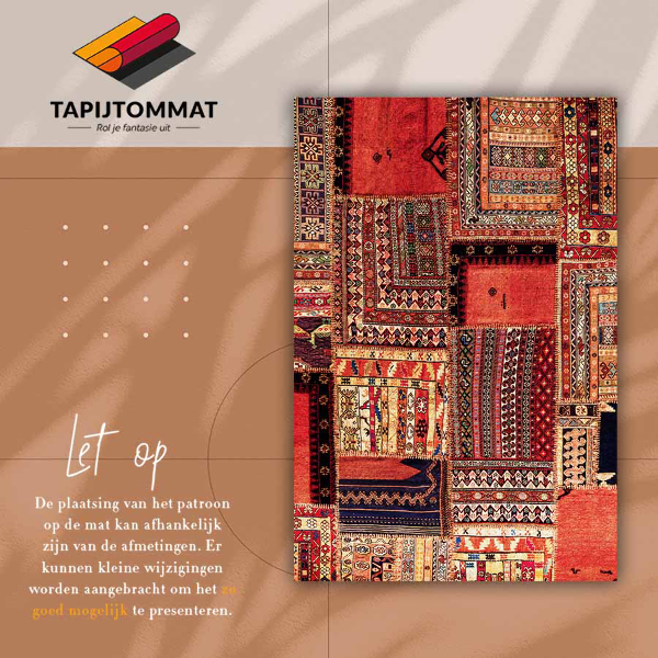 Módní vinylový koberec Patchwork abstrakce