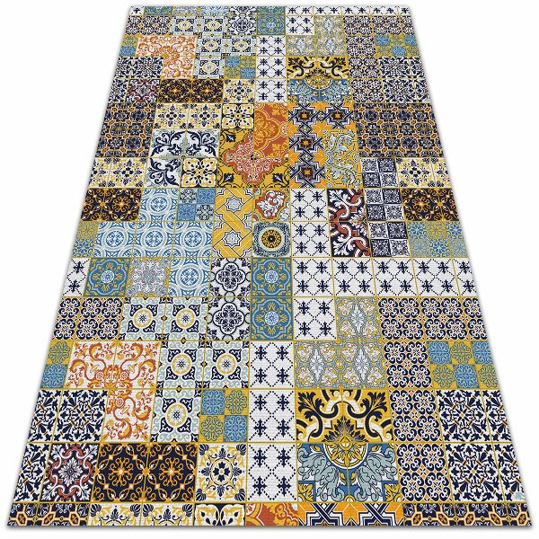 Módní vinylový koberec abstraktní mozaika