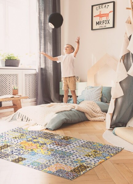 Módní vinylový koberec Abstraktní mozaika