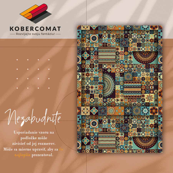 Módní vinylový koberec Směs dlaždic