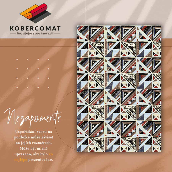Módní vinylový koberec Geometrický mozaika