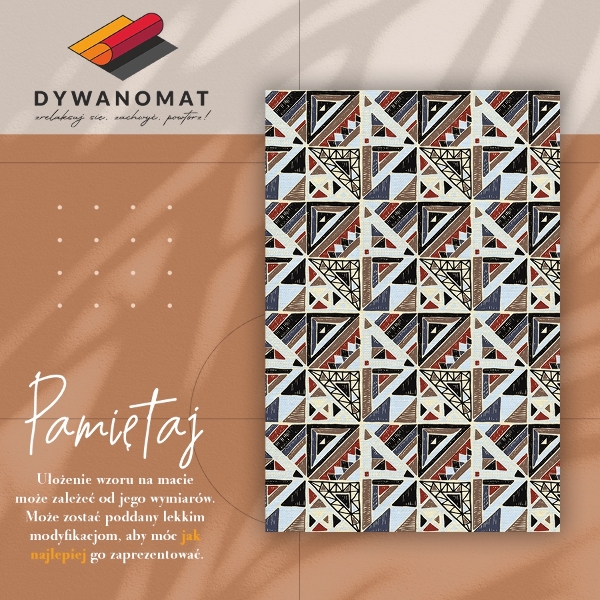 Módní vinylový koberec Geometrický mozaika