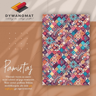 Módní univerzální vinylový koberec barevné mozaiky