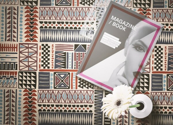 Módní univerzální vinylový koberec Indické vzory