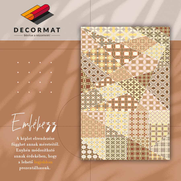 Vinylová rohož pro domácnost Starožitný koláž