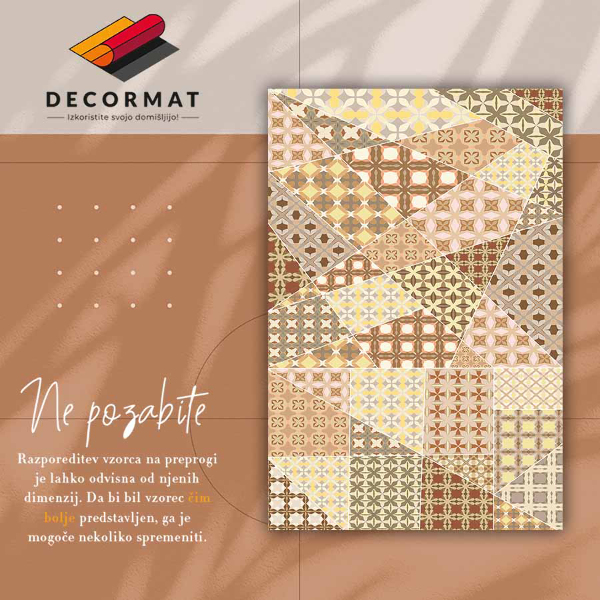 Vinylová rohož pro domácnost Starožitný koláž
