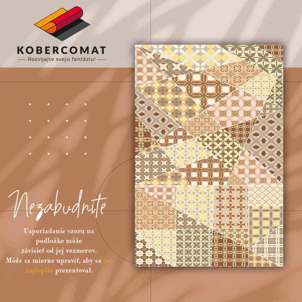 Vinylová rohož pro domácnost Starožitný koláž