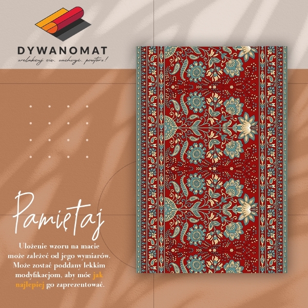 Vinylová rohož pro domácnost Paisley květiny
