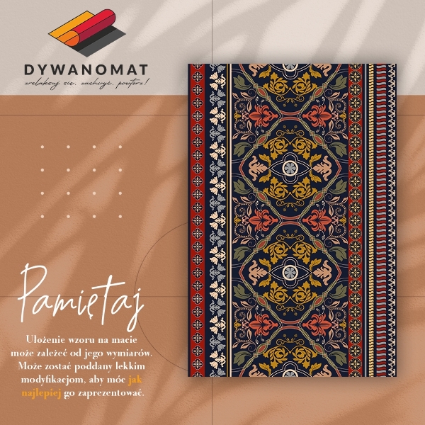Módní vinylový koberec Floral boho