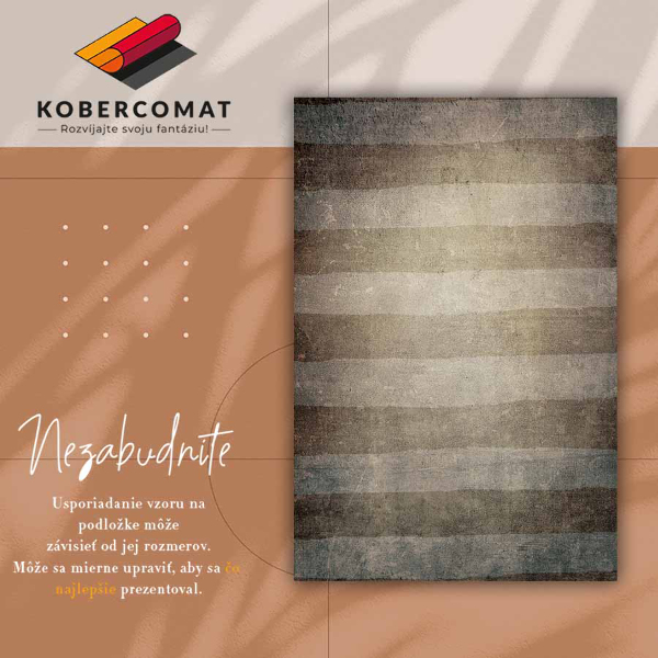 Módní vinylový koberec Vodorovné pruhy