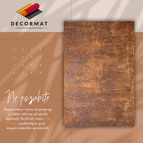 Módní vinylový koberec Rezavý dopis
