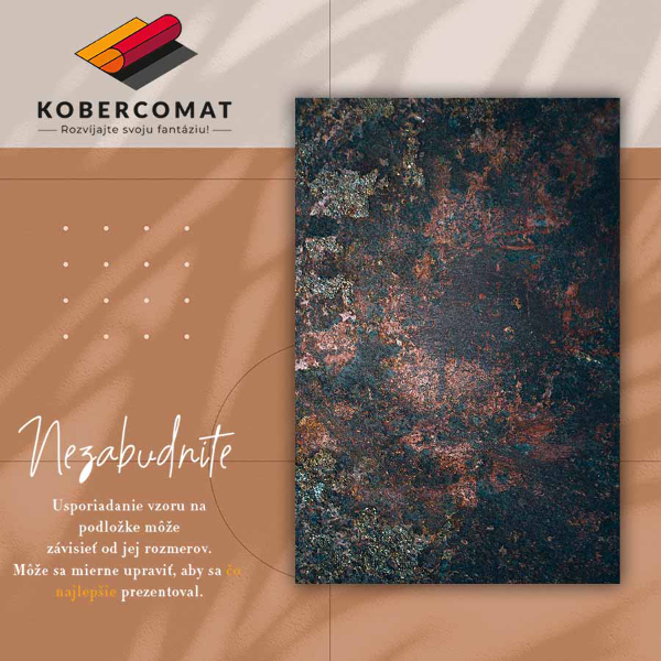 Módní vinylový koberec Rezavý dopis