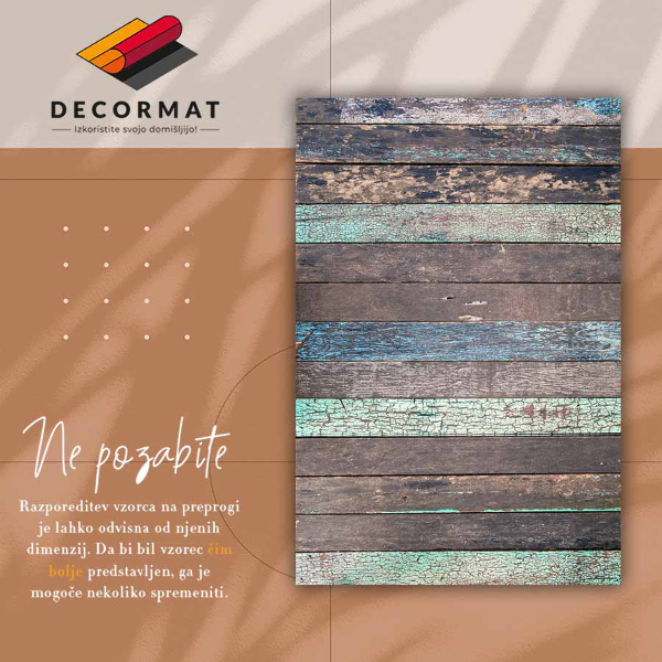 Vnitřní vinylový koberec Horizontální desky
