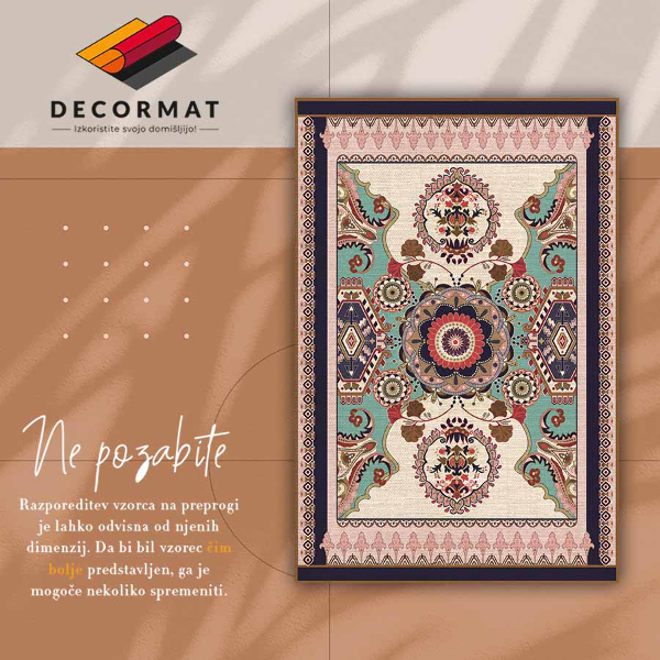 Univerzální vinylový koberec Geometrické květiny