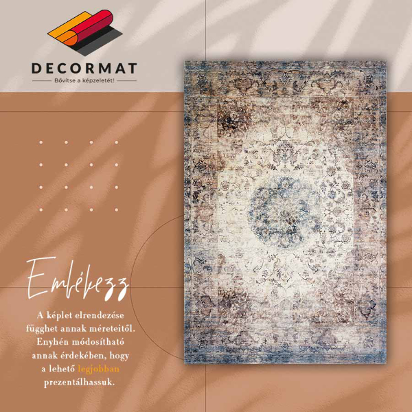 Módní univerzální vinylový koberec Persian geometrie