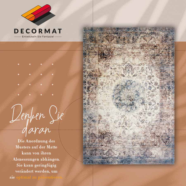 Módní univerzální vinylový koberec Persian geometrie