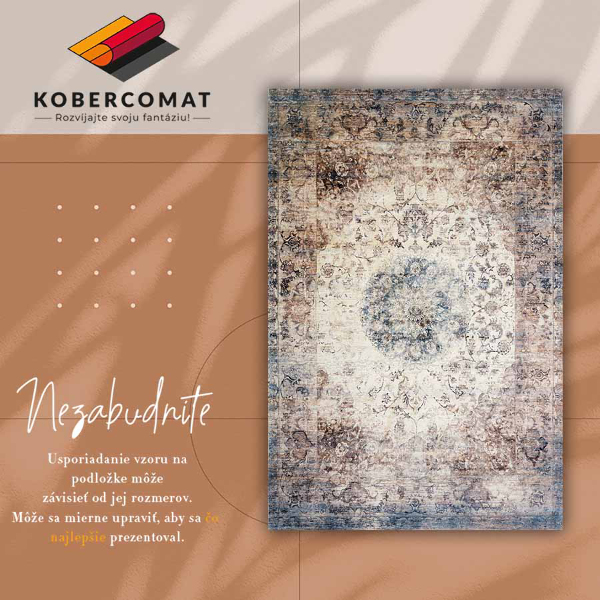 Módní univerzální vinylový koberec Persian geometrie