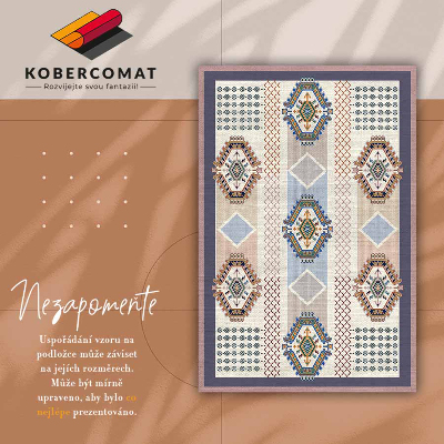 Módní univerzální vinylový koberec Persian geometrie