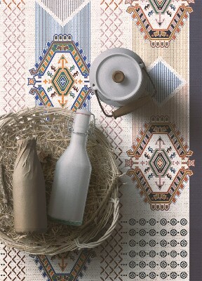 Módní univerzální vinylový koberec Persian geometrie