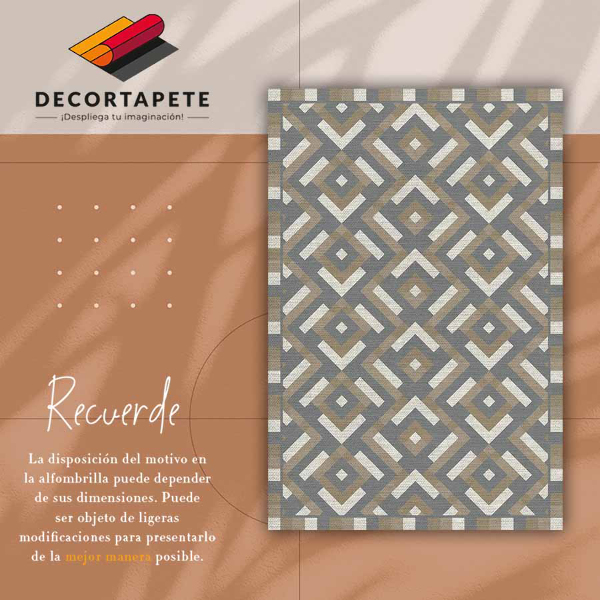 Vinylový koberec pro domácnost Aztec geometrie