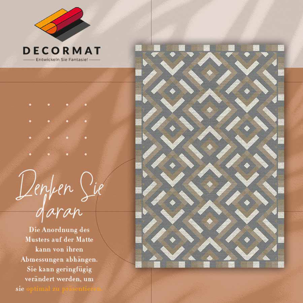 Vinylový koberec pro domácnost Aztec geometrie