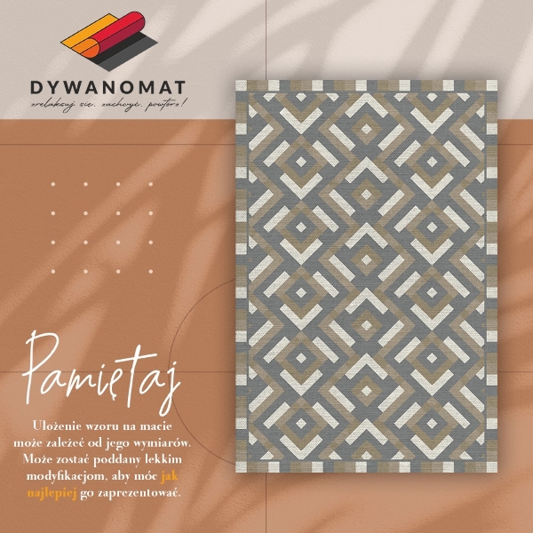 Vinylový koberec pro domácnost Aztec geometrie