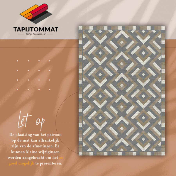 Vinylový koberec pro domácnost Aztec geometrie