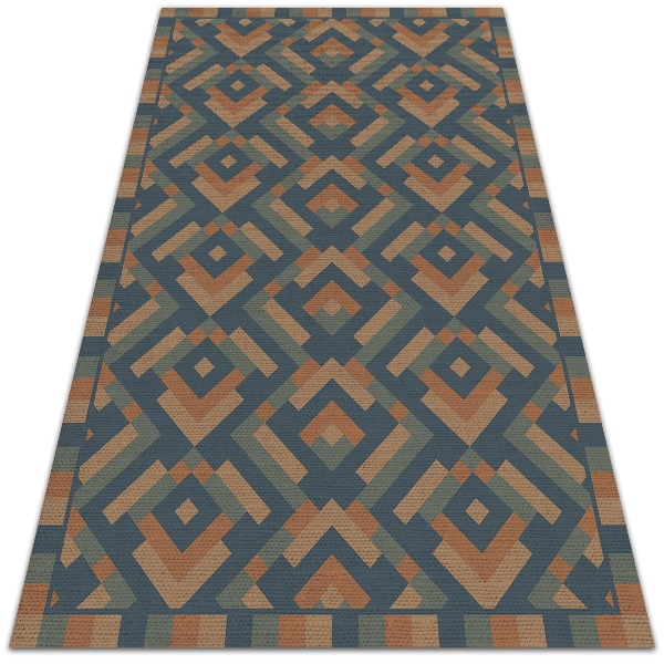 Vinylový koberec pro domácnost Aztec geometrie