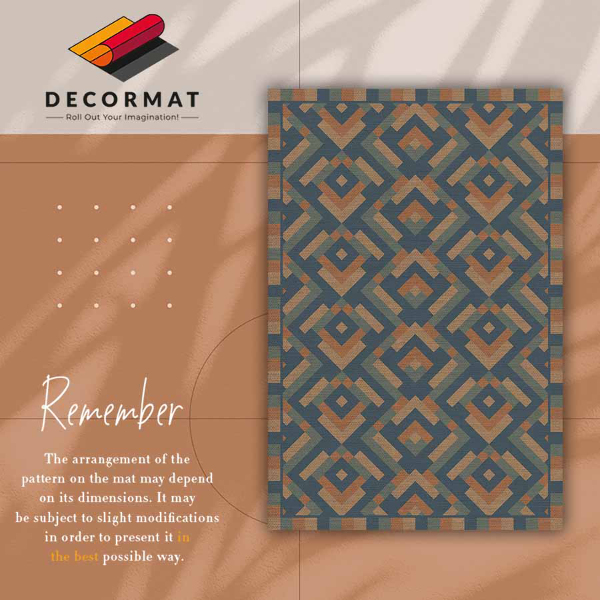 Vinylový koberec pro domácnost Aztec geometrie