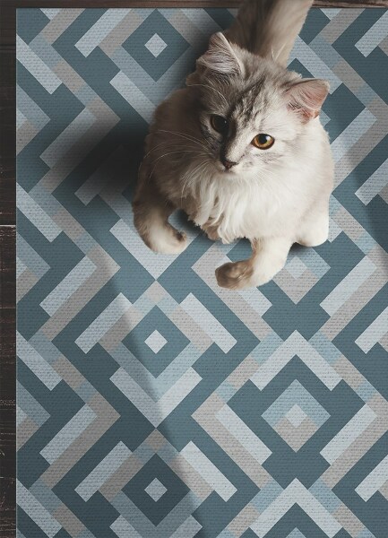 Vinylový koberec pro domácnost Aztec geometrie