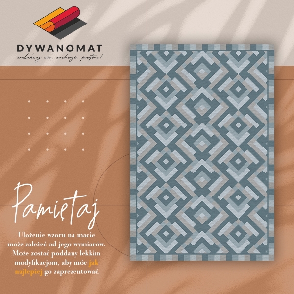 Vinylový koberec pro domácnost Aztec geometrie
