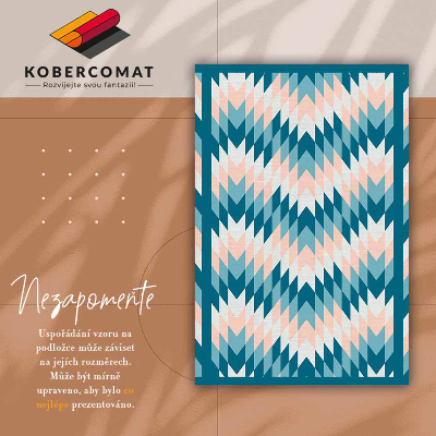 Módní vinylový koberec Geometrické herringbone