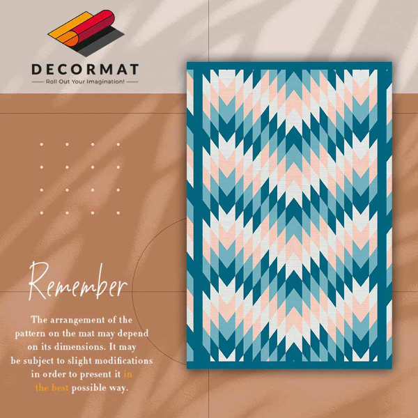 Módní vinylový koberec Geometrické herringbone