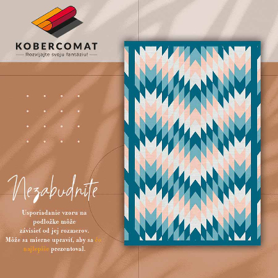 Módní vinylový koberec Geometrické herringbone