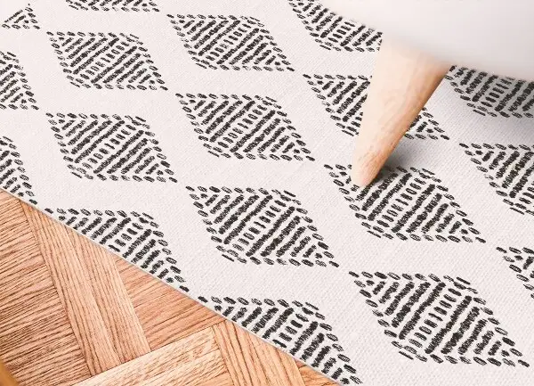 Módní vinylový koberec Geometrické diamanty