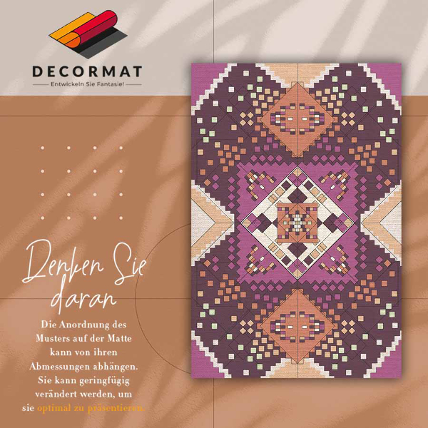 Módní vinylový koberec Geometrické diamanty