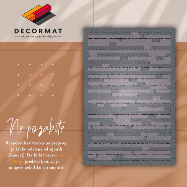 Vinylová rohož pro domácnost Nízká stěna koberec