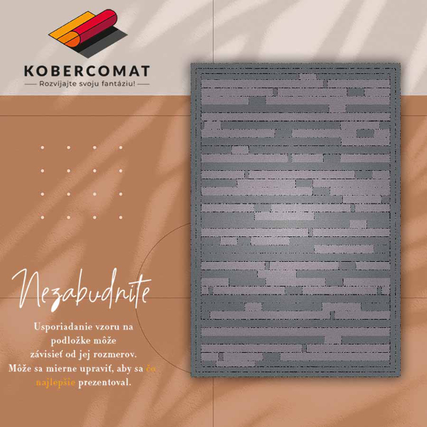 Vinylová rohož pro domácnost Nízká stěna koberec