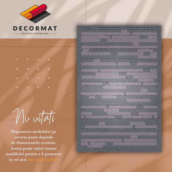 Vinylová rohož pro domácnost Nízká stěna koberec