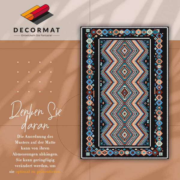 Módní vinylový koberec Geometrické diamanty