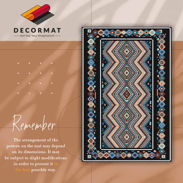 Módní vinylový koberec Geometrické diamanty