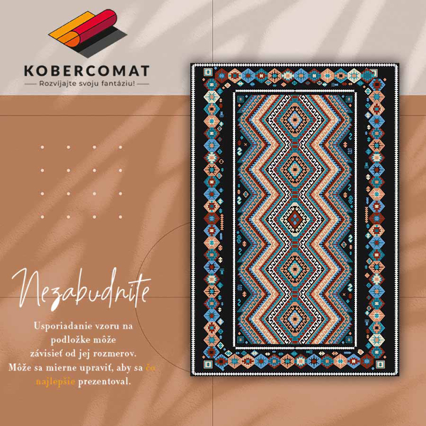 Módní vinylový koberec Geometrické diamanty