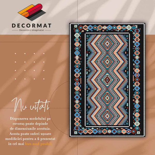 Módní vinylový koberec Geometrické diamanty