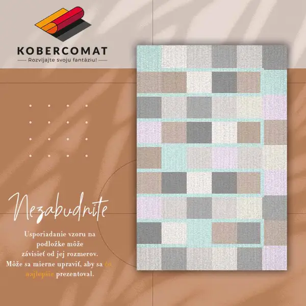Vinylový koberec pro domácnost Čtvercové kostky