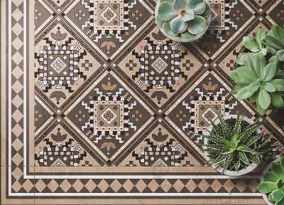 Vinylový koberec pro domácnost Arab geometrie