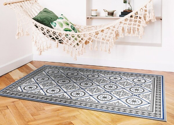 Módní vinylový koberec Geometrické diamanty