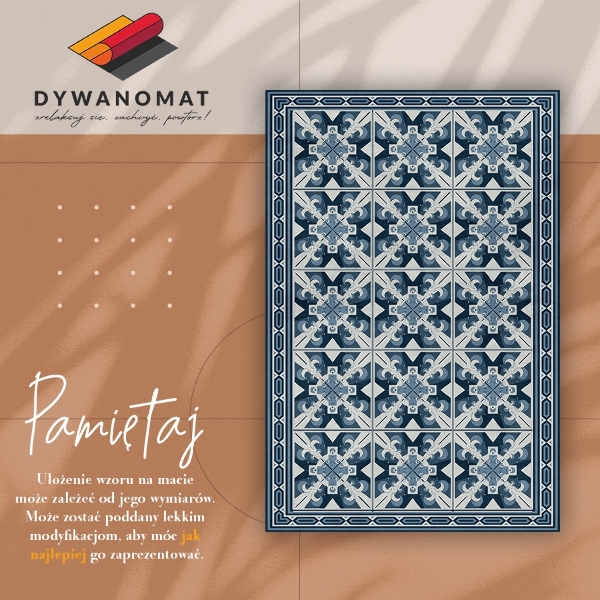 Módní vinylový koberec Geometrické diamanty