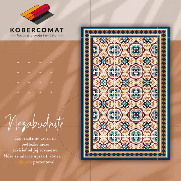 Univerzální vinylový koberec Květinový geometrie