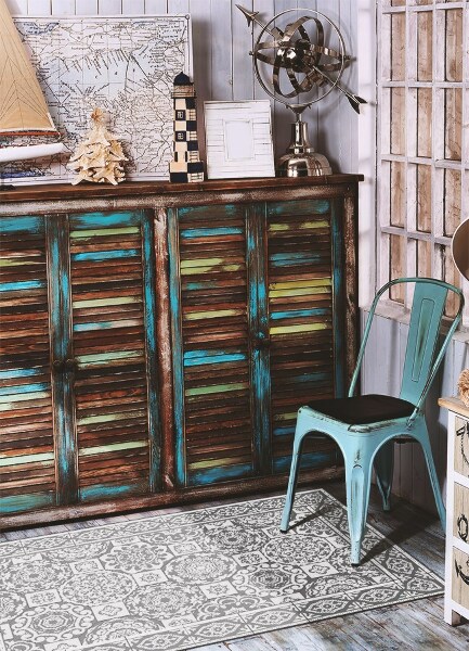 Módní univerzální vinylový koberec Greek geometrie