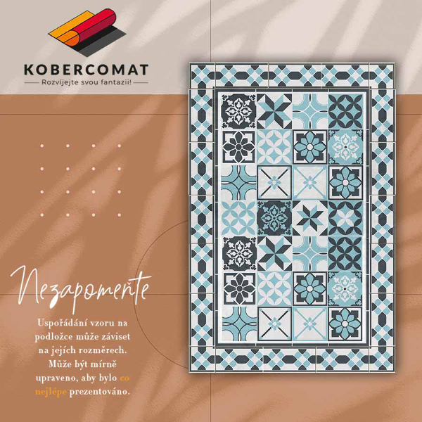 Vinylový koberec Geometrie trikolóra